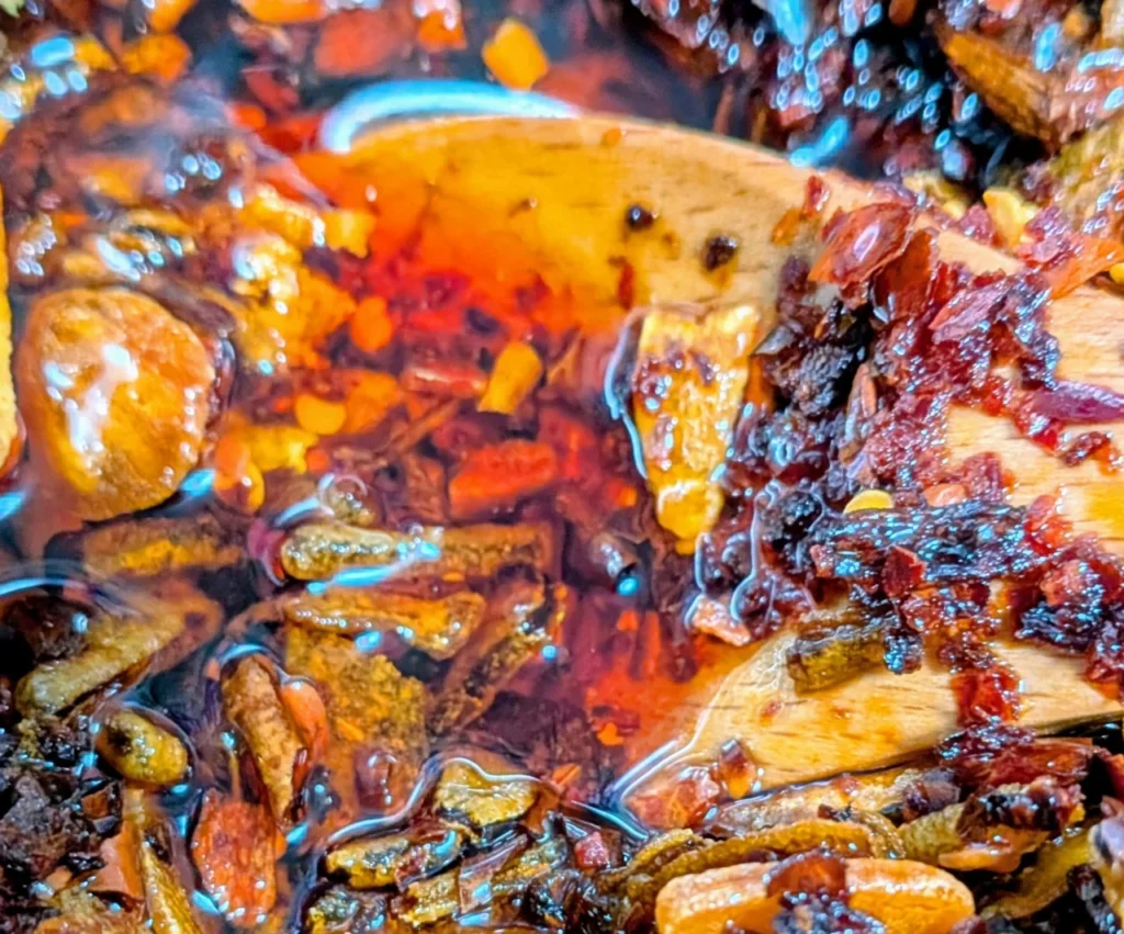 手作りラー油のアップ画像