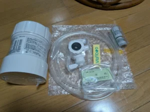 浄水器ゴクリアのパーツ