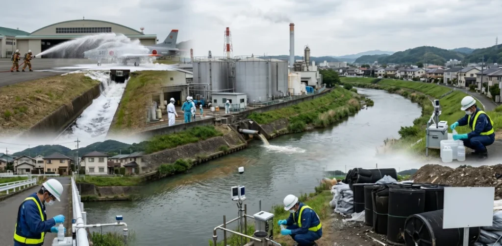 水がPFASで汚染されていく様子のサムネイル